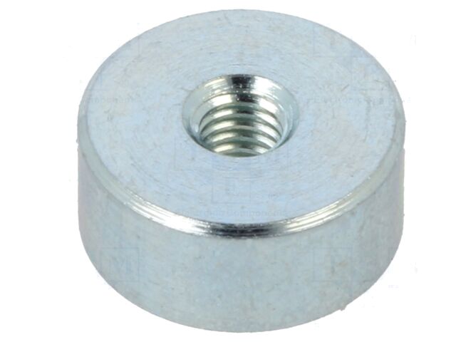 Magneet: vast; neodymium; 19N; Ø: 10mm; H: 4,5mm; staal Magneet: vast; neodymium; 19N; Ø: 10mm; H: 4,5mm; staal
